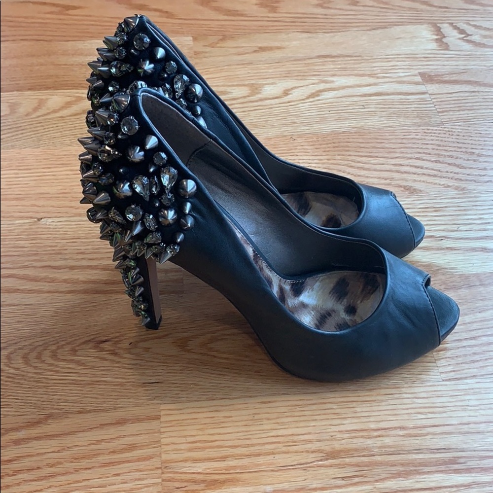 Sam Edelman Lorissa  Peep-toe Studded Heels